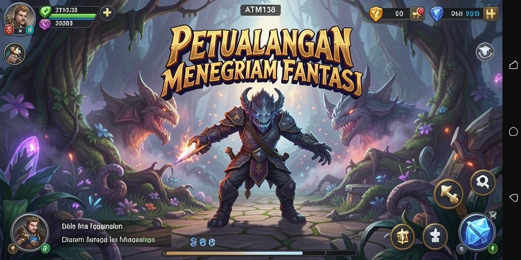 Tampilan gameplay menegangkan dalam petualangan ATM138 yang seru.