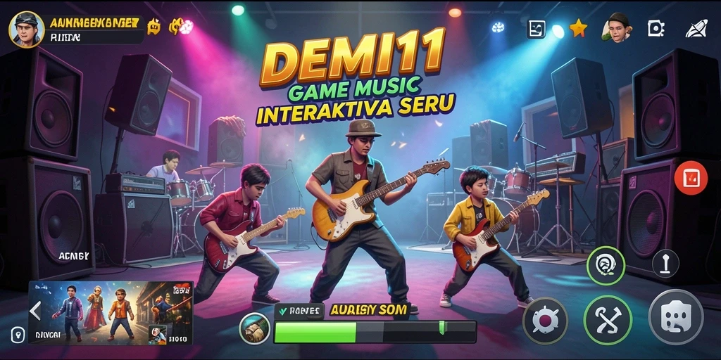 Tampilan screenshot utama DEMI11 menampilkan gameplay seru dengan efek visual menarik.