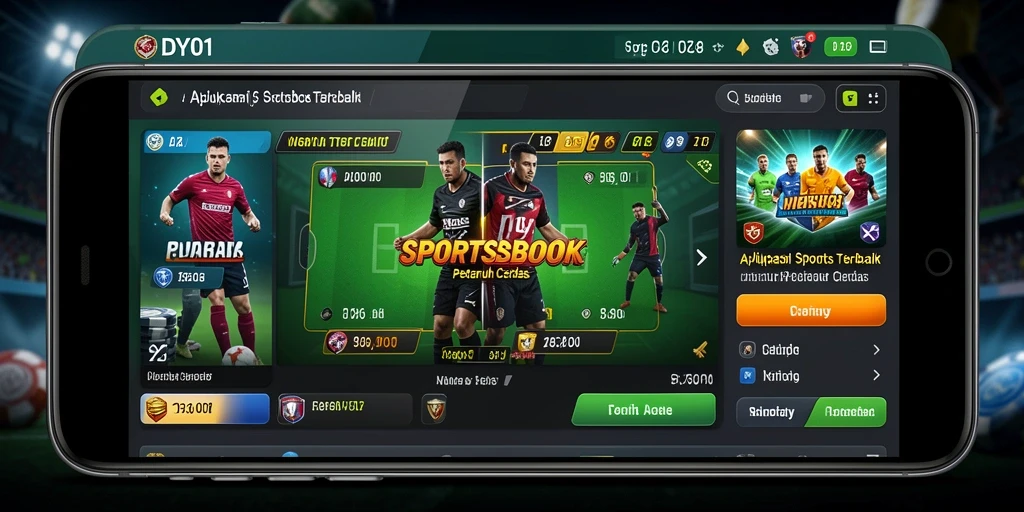 Tampilan menarik dari aplikasi Sportsbook DY01 saat melakukan taruhan.