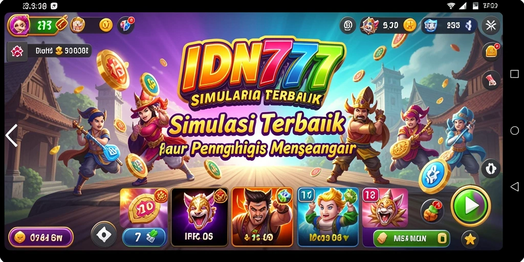Screenshot gameplay IDN777 yang menampilkan keseruan permainan simulasi.
