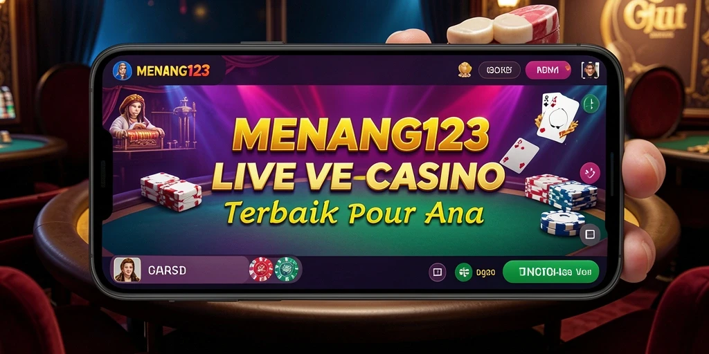 Tampilan gameplay Live Casino menampilkan suasana kasino yang autentik.