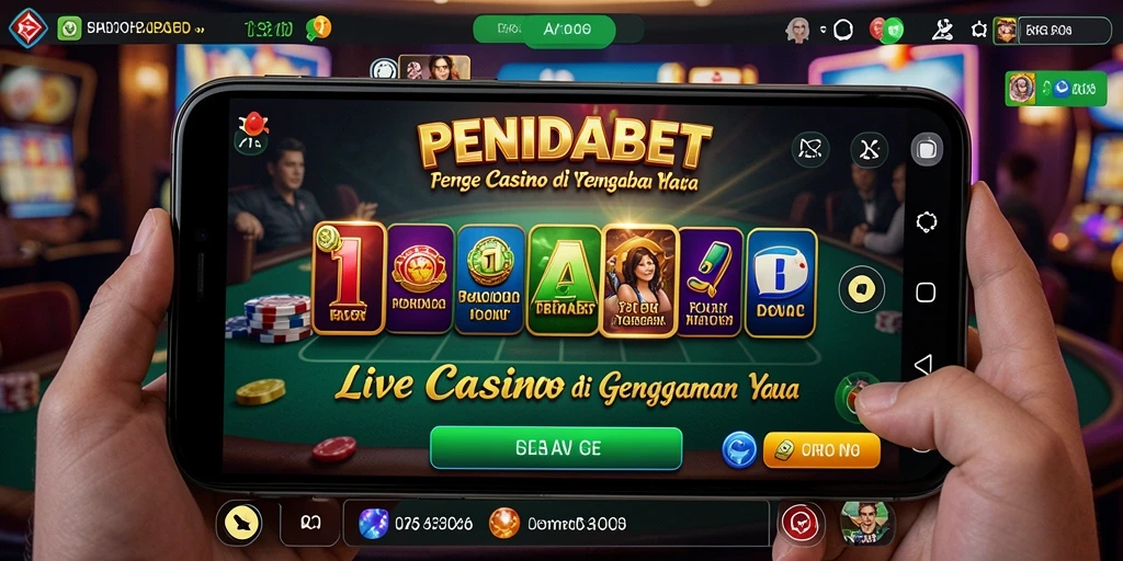 Tampilan gameplay PENIDABET yang mendebarkan dan interaktif dalam Live Casino.