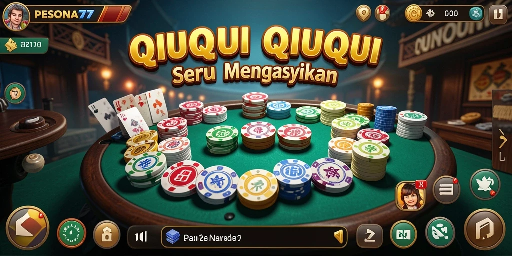 Tampilan gameplay menarik dari PESONA77 dalam aksi bermain QiuQiu.