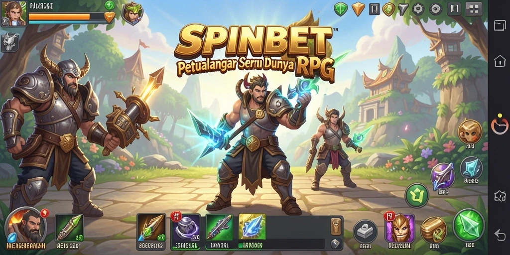 Tampilan menarik dari gameplay RPG dalam SPINBET.